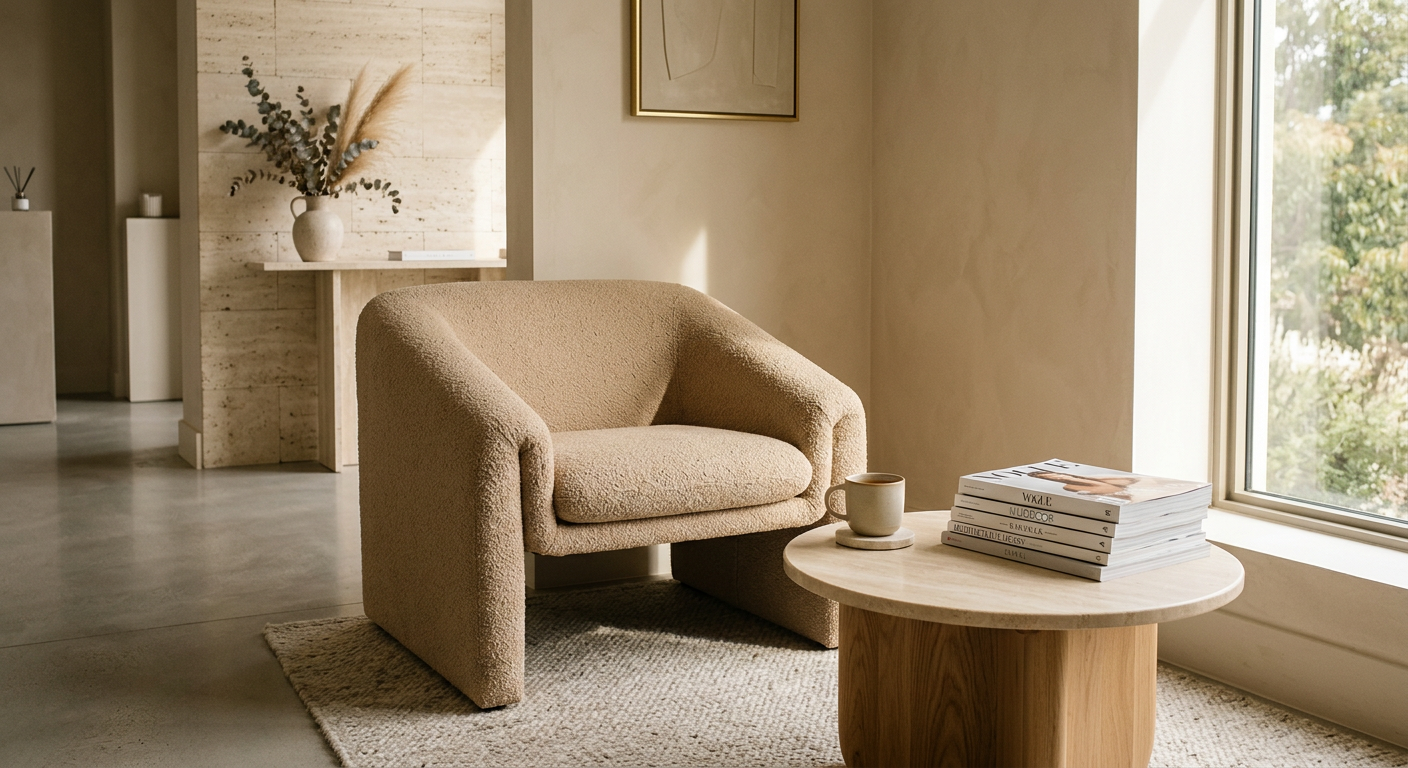 Bekleme alanı — tasarım koltuk ve dergiler